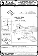 Load image into Gallery viewer, Master 1/72 British 0.303 cal Barrel Tips / Bead Sight  for Hurricane Mk.IIB AM-72-158