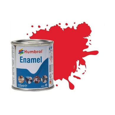 Humbrol Enamel 125ml ( 19) Bright Red Gloss AAAW0019 SALE!