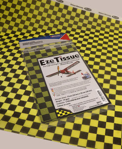 Deluxe Materials Eze Tissue Yellow Black Chequer 30" X 20" 3 Sheets BD77