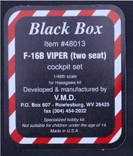 Load image into Gallery viewer, Hasegawa 1/48 US  F-16B Plus Fighting Falcon with Black Box Cockpit OPEN BOX 06105C