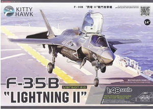 キティホーク 1/48 F-35B ライトニングⅡ Kitty Hawk 1/48 US F-35B Lightning ll w/ KASL plus Extras OPEN BOX
