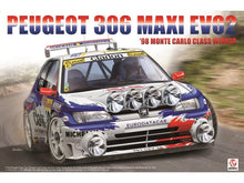 Load image into Gallery viewer, Platz NuNu 1/24 Peugeot 306 MAXI EVO 2 1998 Monte Carlo Rally Class Winner BX24026