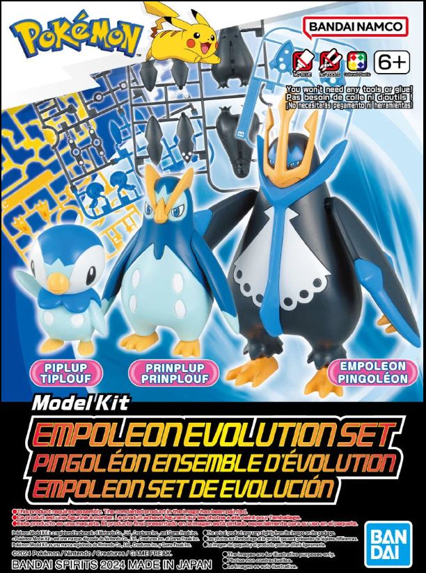 Bandai Pokemon Model Kit Empoleon Evolution Set 2730253 – Burbank's ...