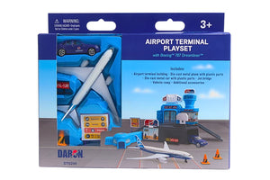 Daron Playset Airport Building w/ Boeing Single Plane DT6295