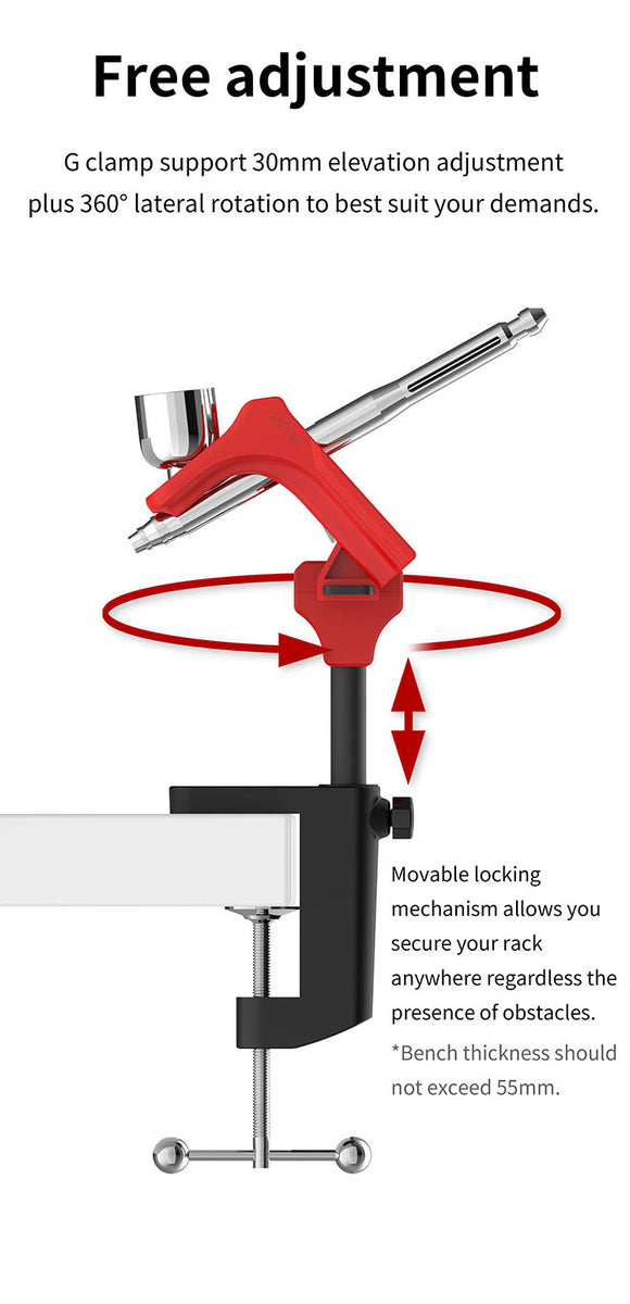 Dspiae PT-AR Airbrush Rack – Burbank's House of Hobbies