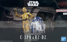 Load image into Gallery viewer, Bandai Star Wars 1/12 C-3PO and R2-D2 Plastic Kit 5067482'