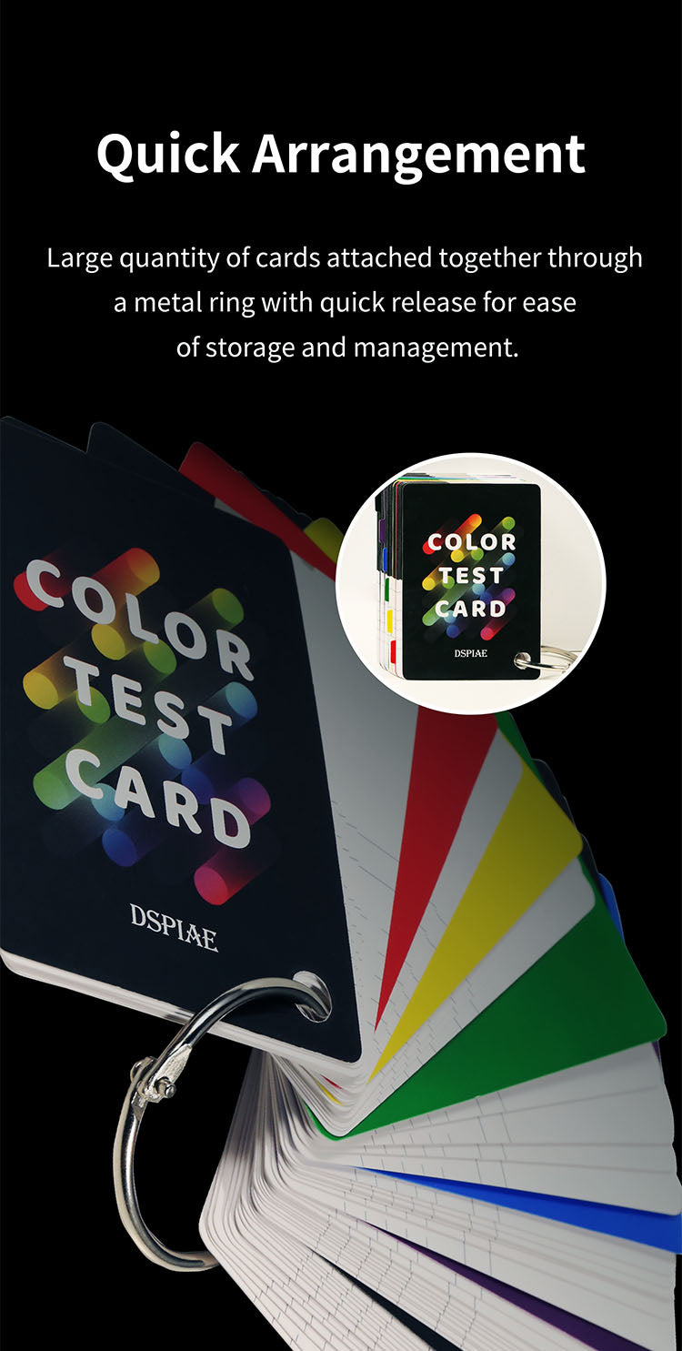 Dspiae CC-01 Color Test Card Model Paint Color Test Cards' – Burbank's ...