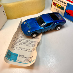 Yonezawa Toys Diapet 1/40 Lamborghini Miura BLUE w/ Box G-56 C