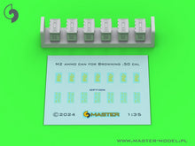 Load image into Gallery viewer, Master 1/35 US M2 ammo cans for Browning M2 0.50 cal MG CLOSED WWII GM-35-068'