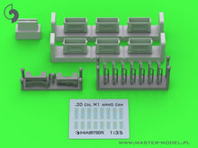 Load image into Gallery viewer, Master 1/35 US M1 Ammunition Cans for Browning M1919 (6 pcs) - OPENED GM-35-090'