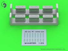 Load image into Gallery viewer, Master 1/35 US M1 Ammunition Cans for Browning M1919 (6 pcs) - CLOSED GM-35-091'