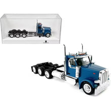 Load image into Gallery viewer, HO Logistics Replicas 1/87 Peterbilt 589 3 Axle Day Cab Semi Tractor Metallic Blue 589062