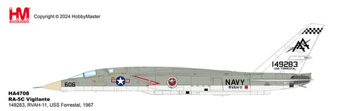 HobbyMaster 1/72 RA-5C Vigilante 149283, RVAH-11, USS Forrestal, 1967 HA4708