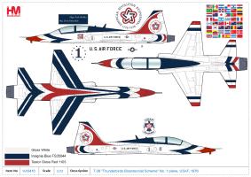 1/72 Ｔ−38 「アメリカ空軍サンダーバーズ」 HobbyMaster 1/72 US T-38 