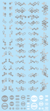 Load image into Gallery viewer, HIQ Parts Hex Camouflage Decal 2 White (1 sheet) HEXC2-GRE