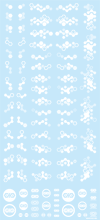 Load image into Gallery viewer, HIQ Parts Hex Camouflage Decal 2 White (1 sheet) HEXC2-WHI