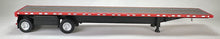 Load image into Gallery viewer, HO Logistics Replicas 1/87 High Boy Spread Axle Flat Bed Trailer Red 478