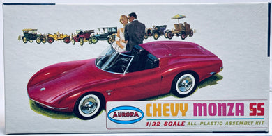 Aurora 1/32 Chevy Monza SS Show Car OPEN BOX 1966 VINTAGE KIT No.675C