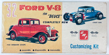 Load image into Gallery viewer, AMT 1/25 1932 Ford V-8 Coupe "The Duece" Customizing Kit 3 in 1  Vintage 2232C