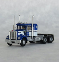Load image into Gallery viewer, Trainworx N Scale Kenworth W900 36" Sleeper Tractor Seminole Blue / White 49034