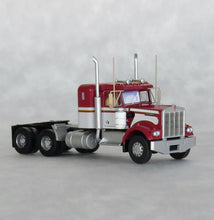 Load image into Gallery viewer, Trainworx N Scale Kenworth W900 36" Sleeper Tractor Seminole Burgundy / White 49032