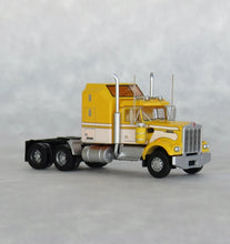 Load image into Gallery viewer, Trainworx N Scale Kenworth W900 Aerodyne Tractor Seminole Yellow / White 49046 SALE!