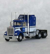 Load image into Gallery viewer, Trainworx N Scale Kenworth W900 Aerodyne Tractor Seminole Blue / White 49044