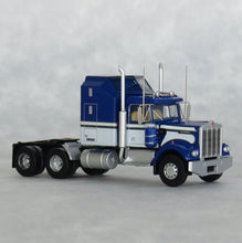 Load image into Gallery viewer, Trainworx N Scale Kenworth W900 Aerodyne Tractor Seminole Blue / White 49044