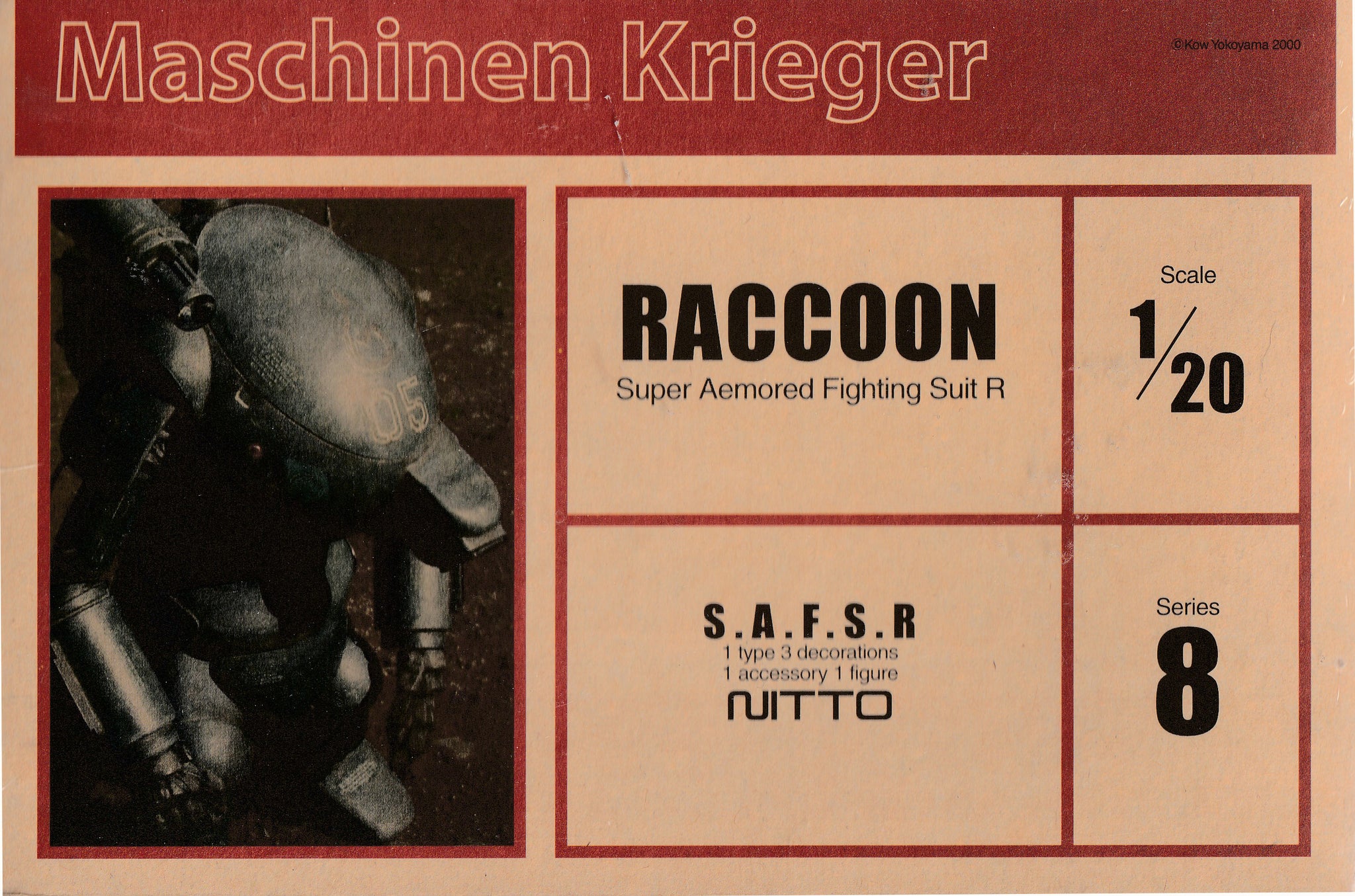 Nitto RACCOON Super Armored Fighting Suit R S.F.3.D ORIGINAL