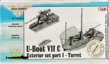Load image into Gallery viewer, CMK 1/72 German U-Boot VIIC Exterior Set Part 1 - Turret N72004