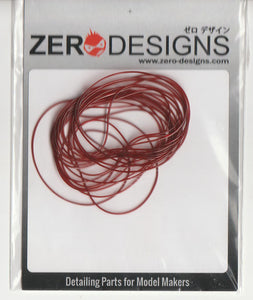 Zero Designs 0.6mm Micro Tubing Translucent Maroon ZDT001