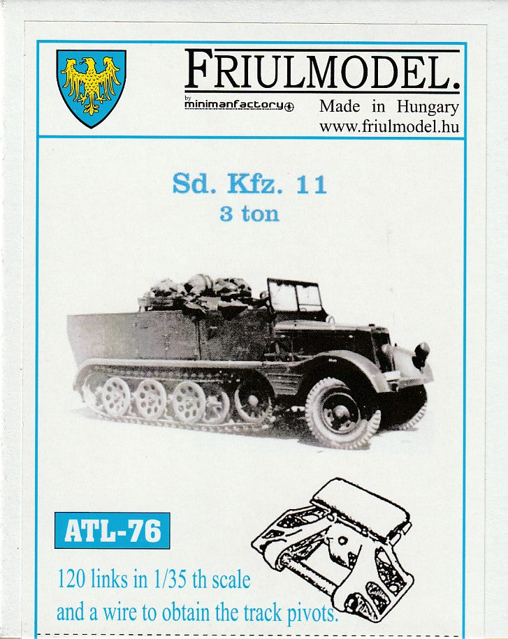Friulmodel 1/35 German SdKfz.11 Individual Metal Track Links ATL