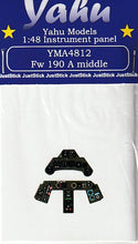 Load image into Gallery viewer, Yahu 1/48 German Fw190A Middle Instrument Panel for Hasegawa YMA4812