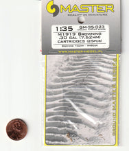 Load image into Gallery viewer, Master 1/35 US Browning 0.30 cal (7.62mm) Cartridges (25pcs) GM-35-023