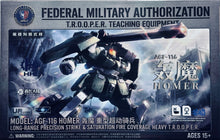 Load image into Gallery viewer, Sheik Mainland 1/144 Ultra Action Trooper Gouma Plastic Model Kit (Green) 57078