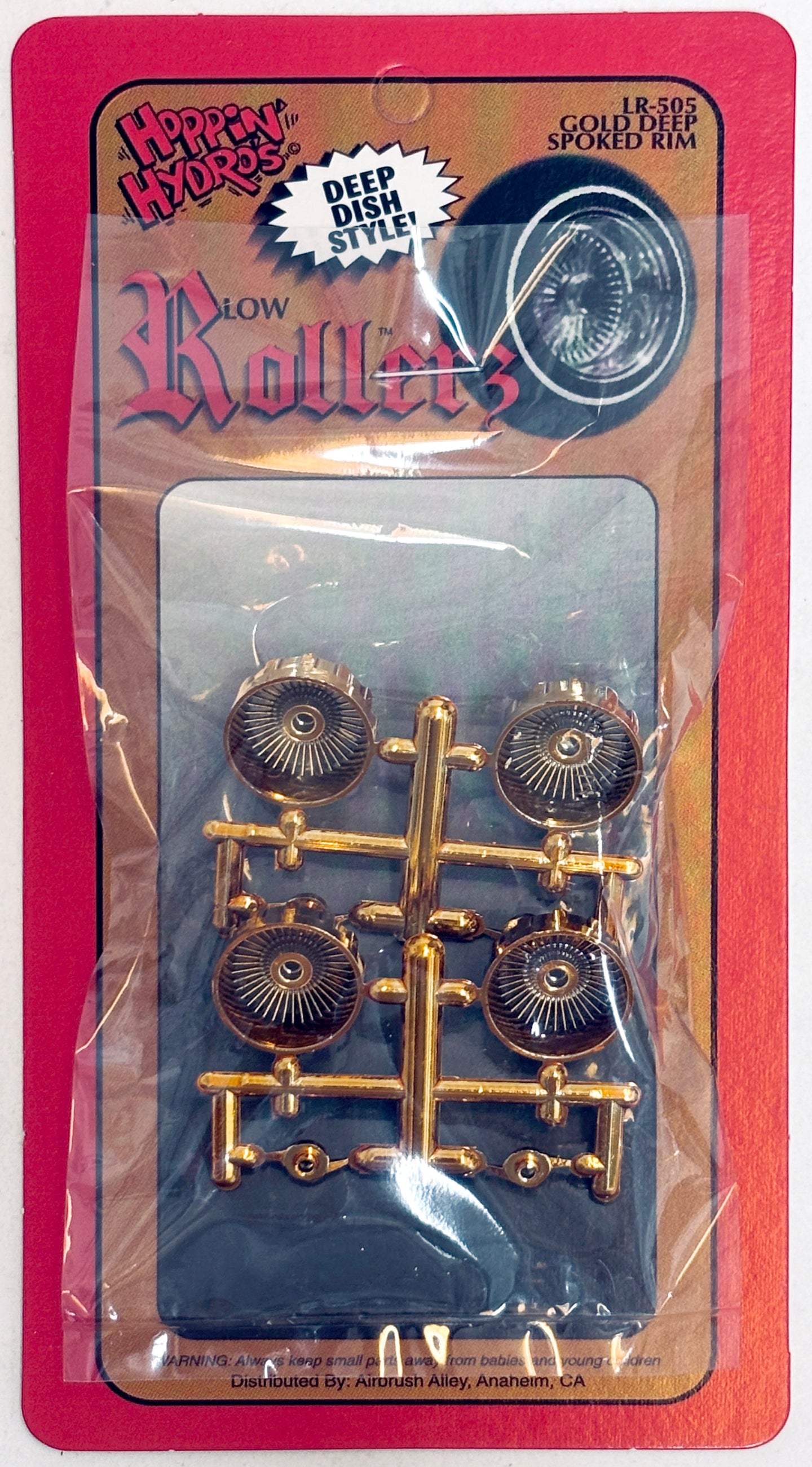 Hoppin Hydros 1/24 1/25 Low Rollerz Rims Gold Deep Daytons LR-505