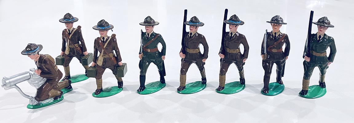 Burley US Infantry FIgures WWI (8) BY005