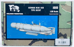 Verlinden 1/35 German WWII Hecht Type Mini Submarine RESIN 1015C