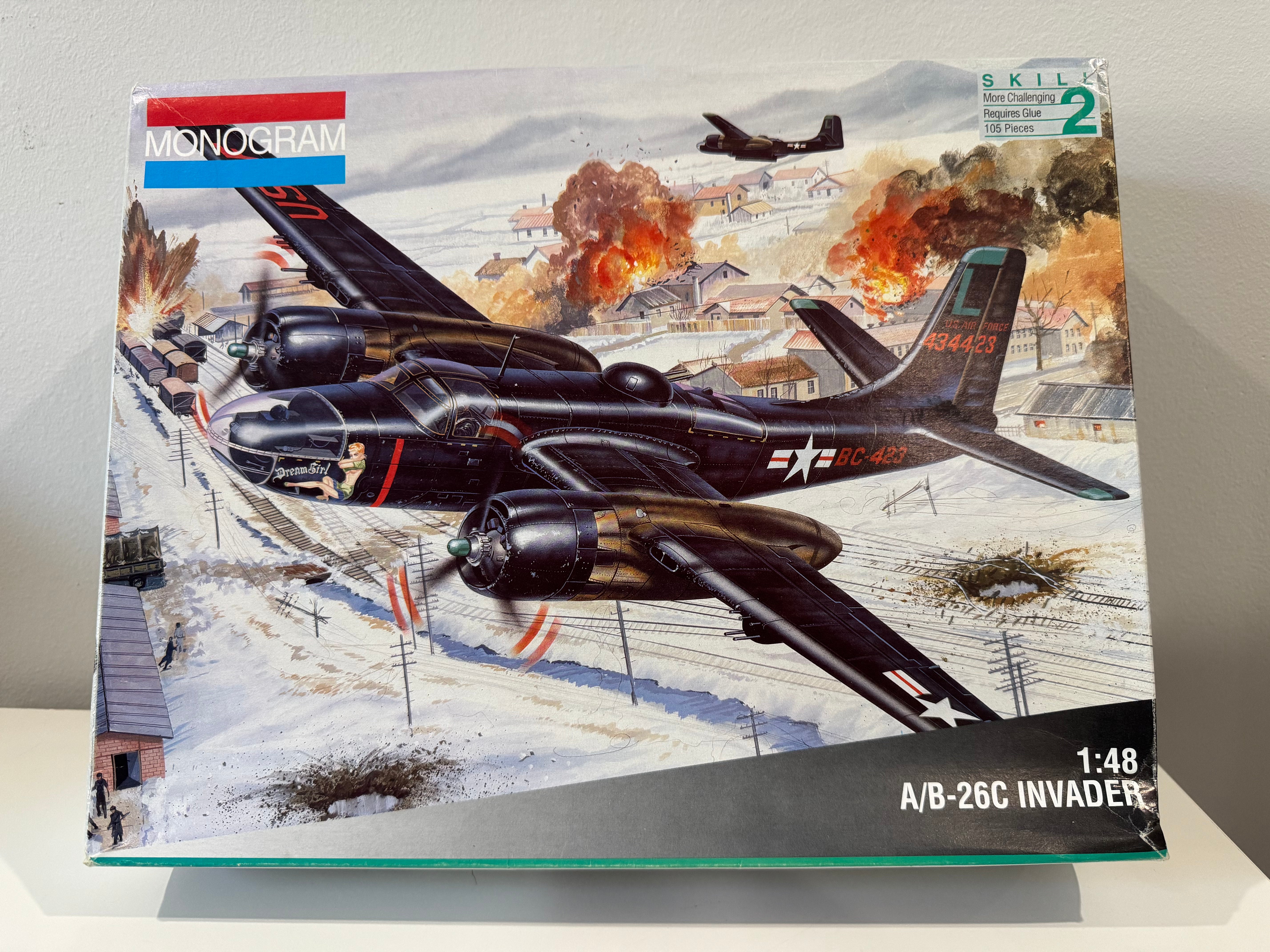 Monogram 1/48 A/B-26C Invader プラモデル Monogram 1/48 US A/B-26 Invader OPEN BOX MGM5508C – Burbank's