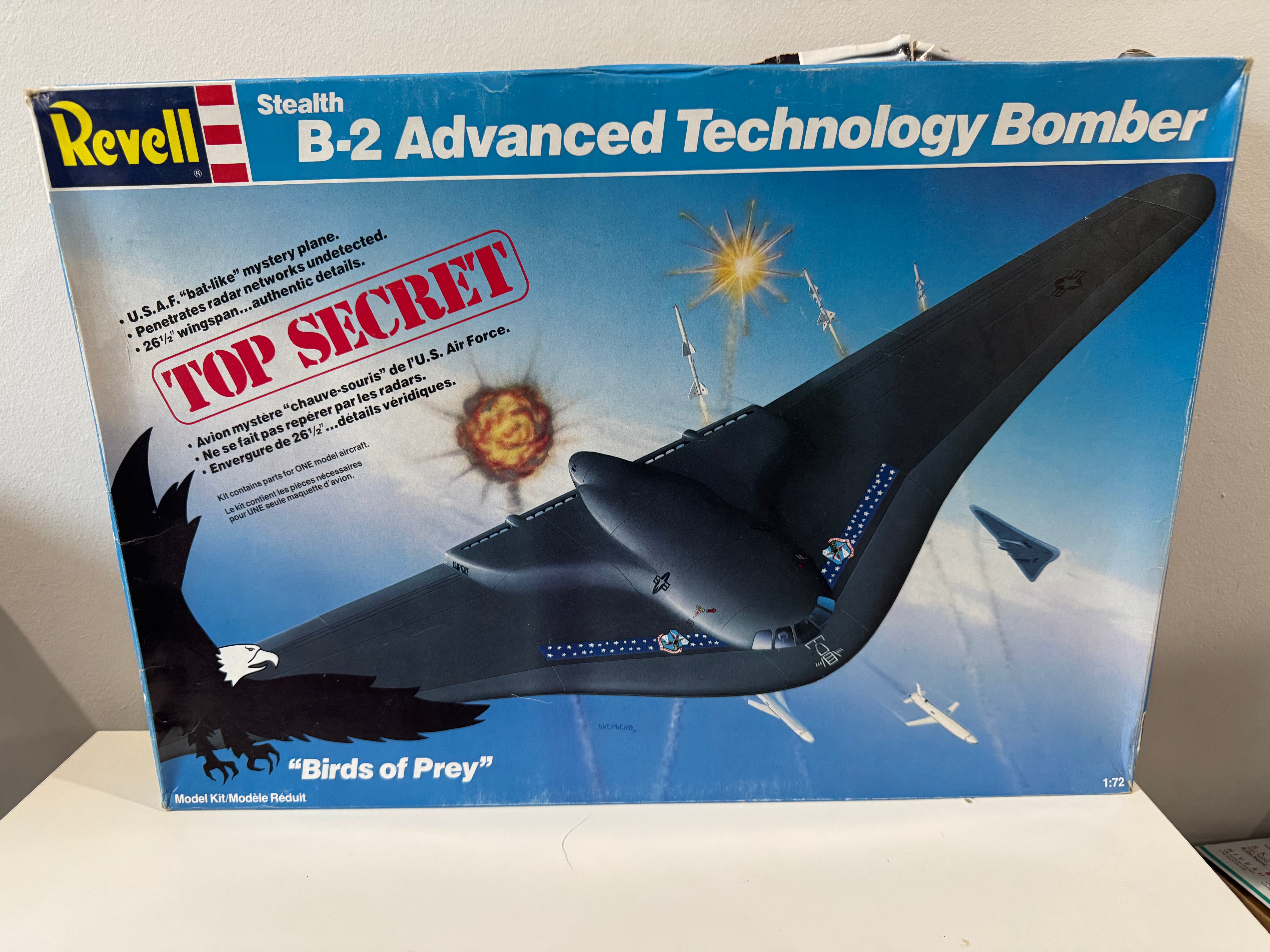 航空機・ヘリコプター Revell B-2 Advanced Technology Bomber Revell 1/72 B-2 Advanced Technology Bomber RMX4577C OPEN BOX