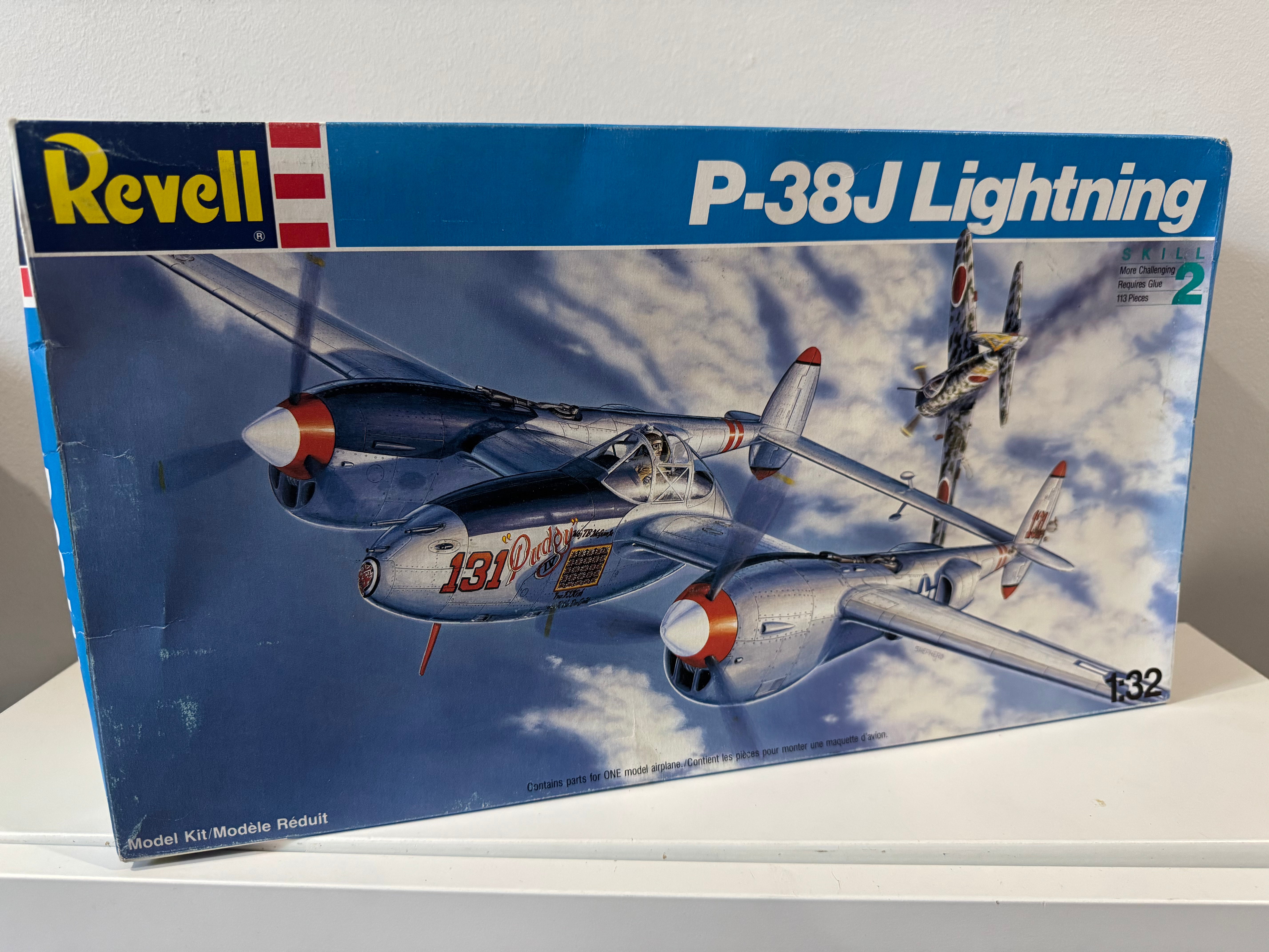 Revell 1/32 P-38J Lightning RMX4749C OPEN BOX – Burbank's House of