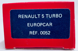 Solido 1/43 Edition Limitee Renault R5 Turbo EuropcarW / Decals SOL0052C SALE!
