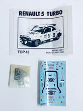 Load image into Gallery viewer, Top 43 1/43 Renault R5 Turbo Rallye Monte Carlo 82 Bruno Saby W / Decals SOL0053C SALE!
