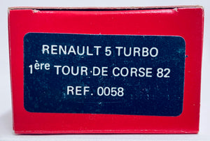 Solido 1/43 Edition Limitee Renault R5 Turbo W / Decals SOL0058 C SALE!