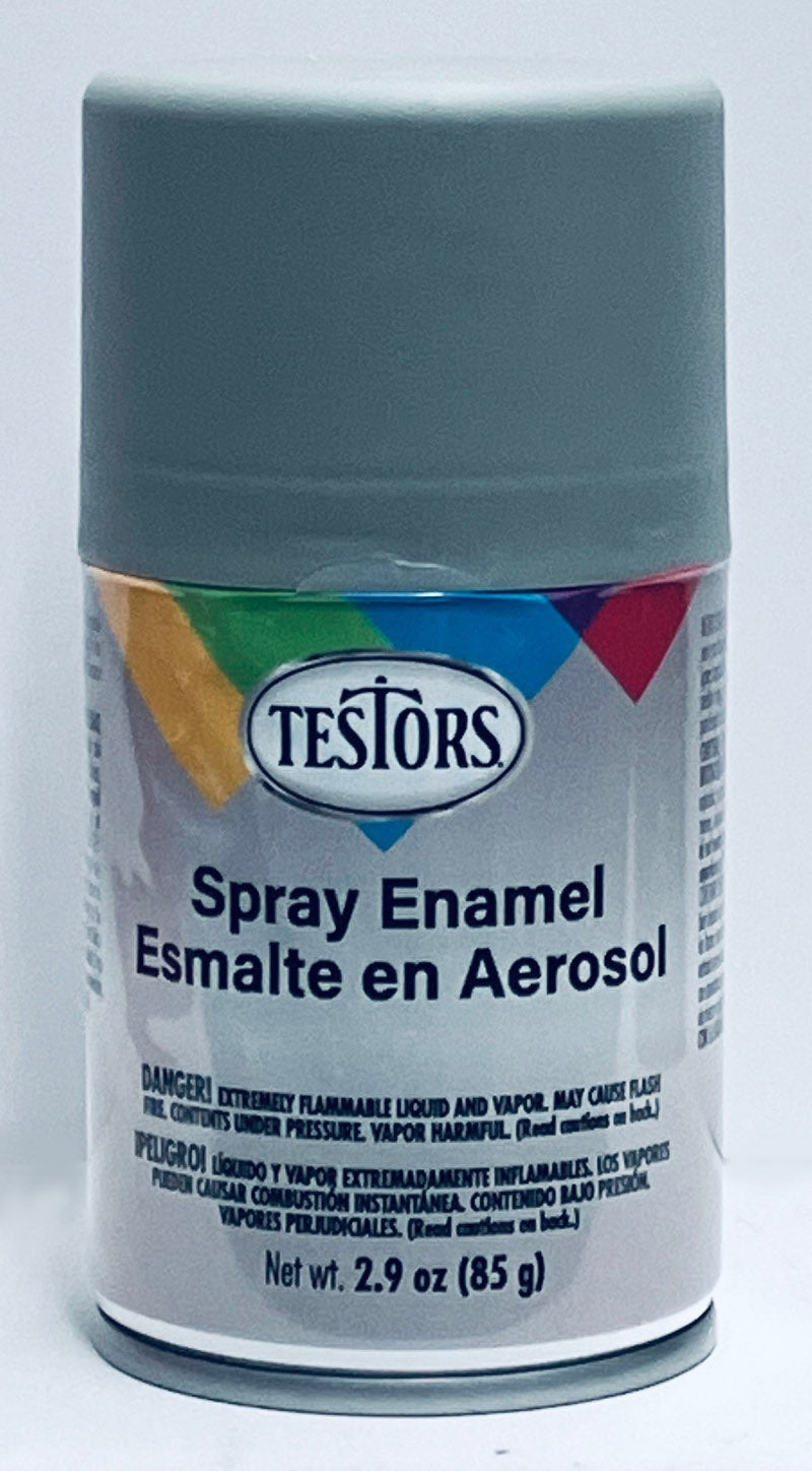 Testors 1226T Spray Flat Aircraft Gray Enamel 3 oz