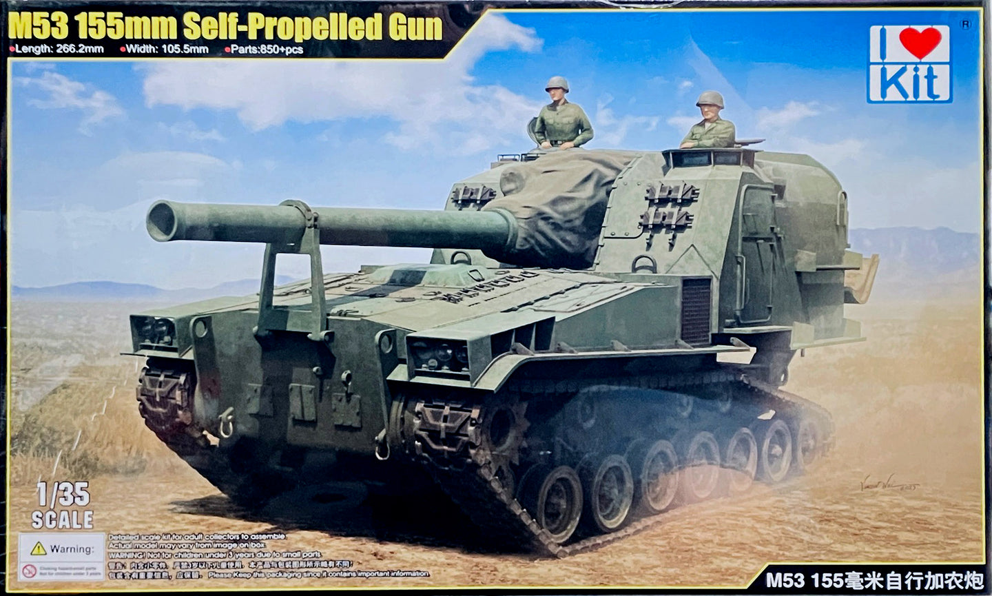 I Love Kit 1/35 US M53 155mm Self-Propelled Gun 63547D DAMAGED BOX