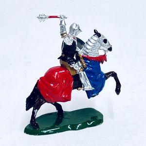 Britains LTD 1/32 Knights of Agincourt Mounted Knight w/ Raised Mace Lead Figure No1656 C