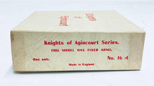 Load image into Gallery viewer, Britains LTD 1/32 Knights of Agincourt Mounted Knight w/ Raised Mace Lead Figure No1656 C