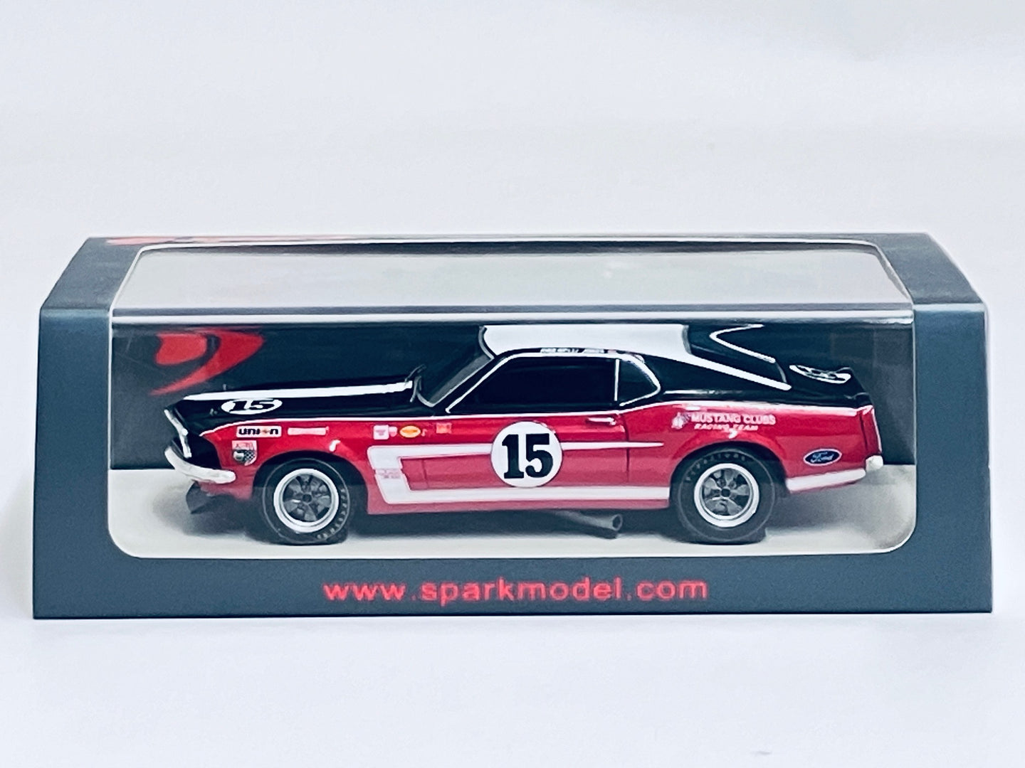 Spark 1/43 Ford Mustang No.15 Trans-Am 1969 S2642 JB052