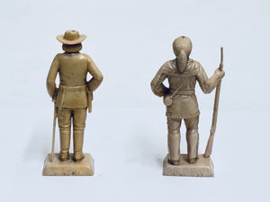 Marx 1/32 Plastic Davy Crockett and General Custer Figures (2) MX101